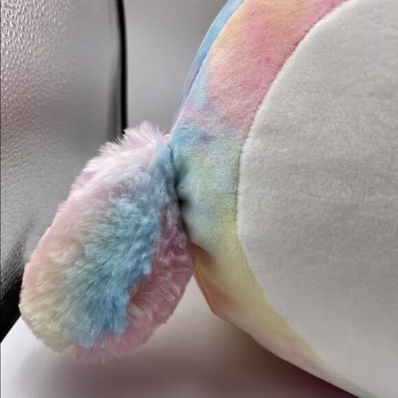 SquishMallows Stackable Louisa The Penguin Plush Tie Dye Rainbow Pastel 14” - Picture 3 of 7